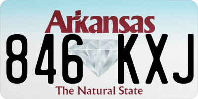 AR license plate 846KXJ