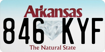 AR license plate 846KYF