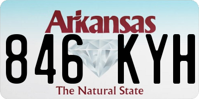 AR license plate 846KYH