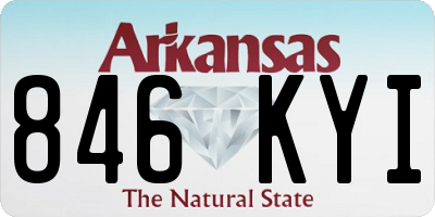 AR license plate 846KYI