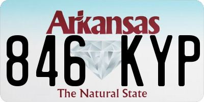 AR license plate 846KYP