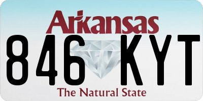 AR license plate 846KYT