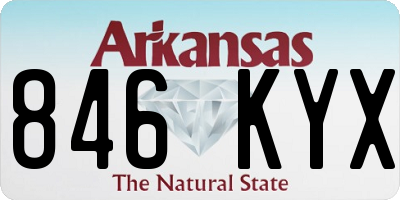 AR license plate 846KYX