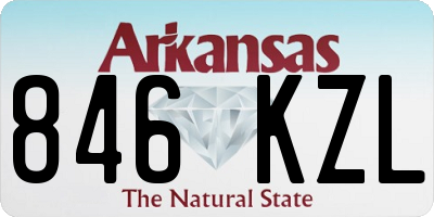 AR license plate 846KZL