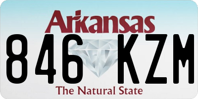 AR license plate 846KZM