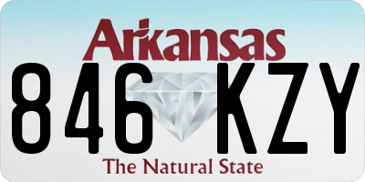 AR license plate 846KZY