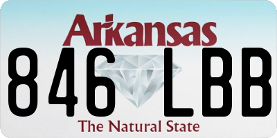 AR license plate 846LBB