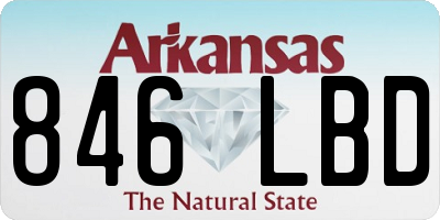 AR license plate 846LBD
