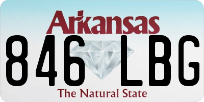AR license plate 846LBG