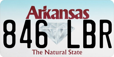 AR license plate 846LBR