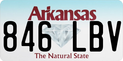 AR license plate 846LBV