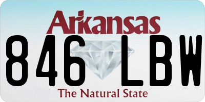 AR license plate 846LBW