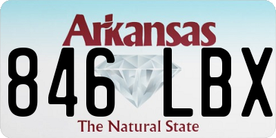AR license plate 846LBX