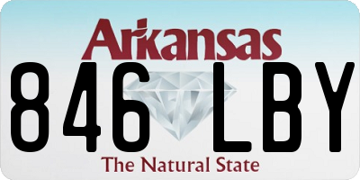 AR license plate 846LBY