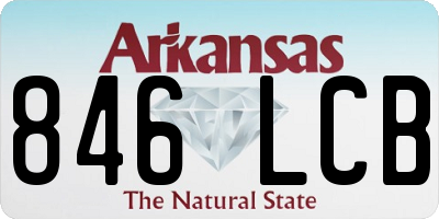 AR license plate 846LCB
