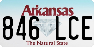 AR license plate 846LCE