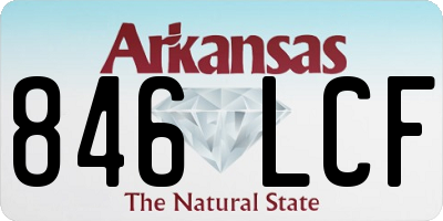 AR license plate 846LCF