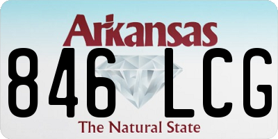 AR license plate 846LCG