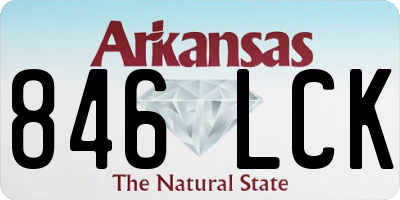 AR license plate 846LCK