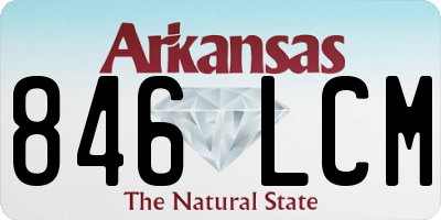 AR license plate 846LCM