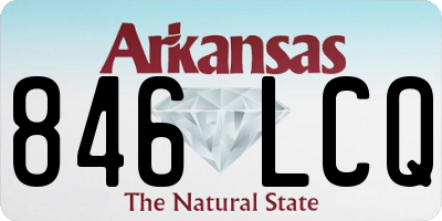 AR license plate 846LCQ
