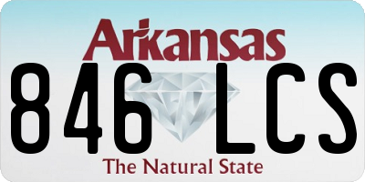 AR license plate 846LCS