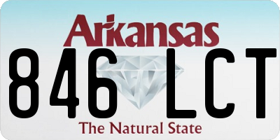 AR license plate 846LCT