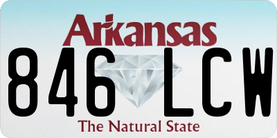 AR license plate 846LCW