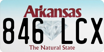 AR license plate 846LCX