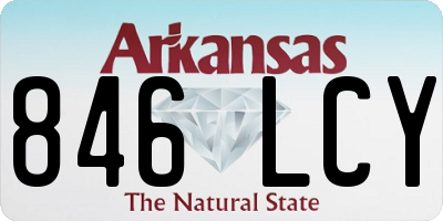 AR license plate 846LCY
