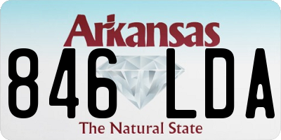 AR license plate 846LDA