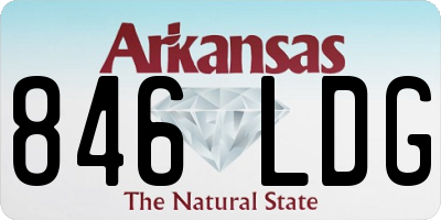 AR license plate 846LDG