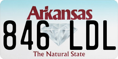 AR license plate 846LDL