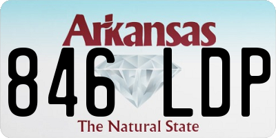 AR license plate 846LDP