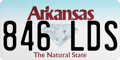 AR license plate 846LDS
