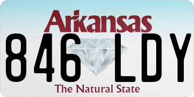 AR license plate 846LDY