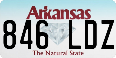 AR license plate 846LDZ