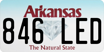 AR license plate 846LED