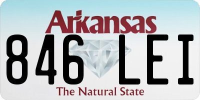 AR license plate 846LEI