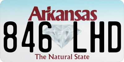 AR license plate 846LHD