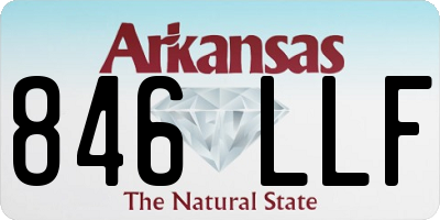 AR license plate 846LLF