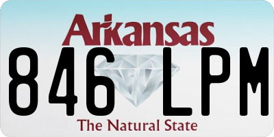 AR license plate 846LPM
