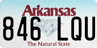 AR license plate 846LQU