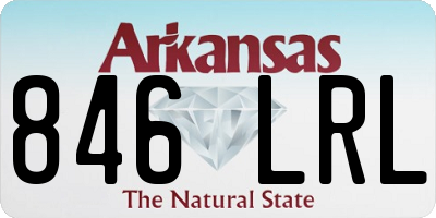 AR license plate 846LRL