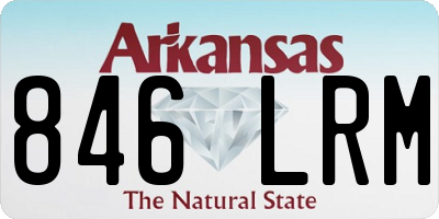 AR license plate 846LRM