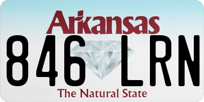 AR license plate 846LRN