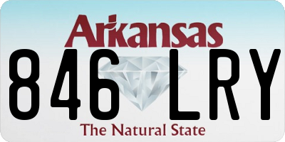 AR license plate 846LRY