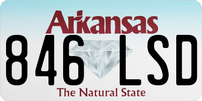 AR license plate 846LSD