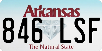 AR license plate 846LSF