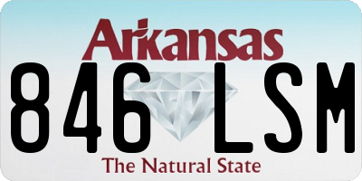 AR license plate 846LSM